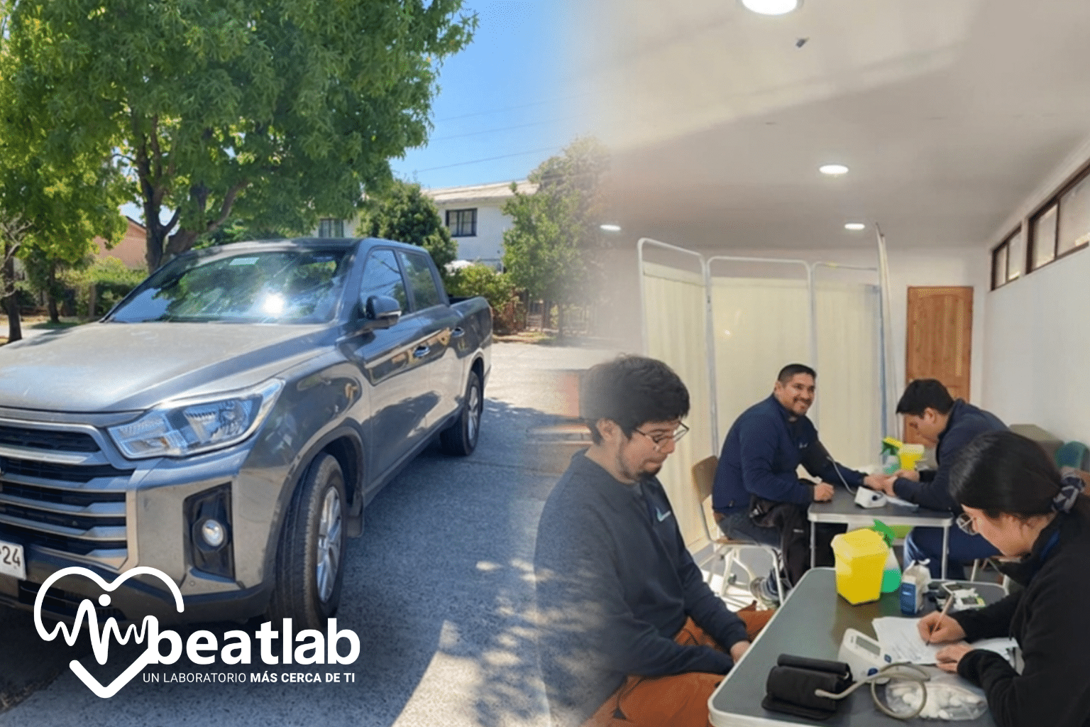 Operativo de salud para empresas realizado por Beatlab con atención clínica en terreno en Chile